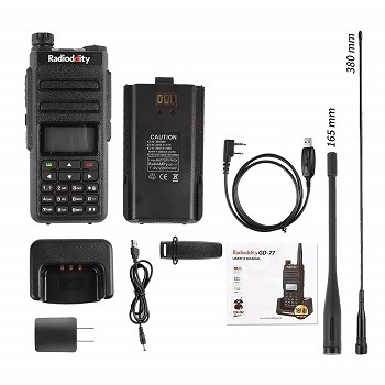 Radioddity GD-77 Dual Band Dual Time Slot DMR DigitalAnalog Two Way Radio review